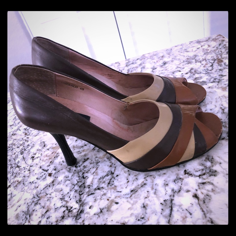 N.Y.L.A. Peep Toe Heels